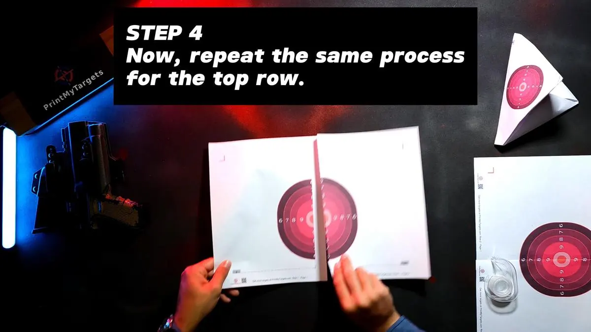 Step 4 - Now, repeat the same process for the top row. 