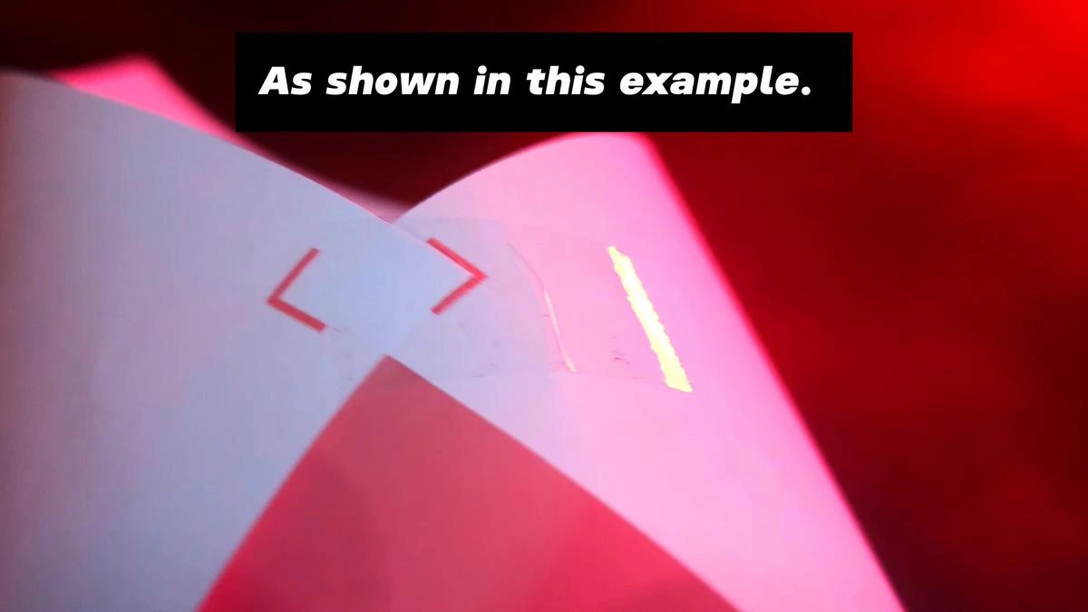 As shown in this example.