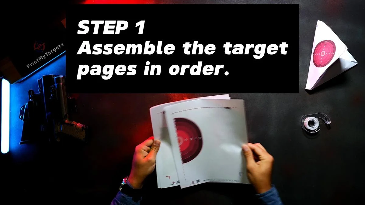 Step 1 - Assemble the target pages in order.