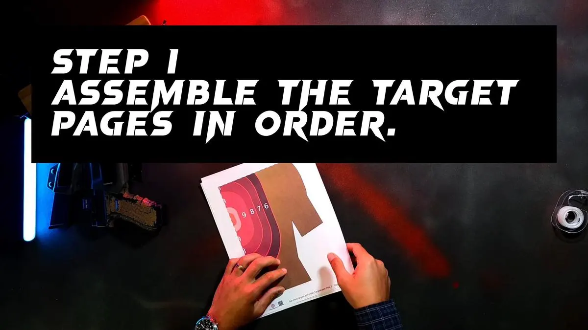 Step 1 - Assemble the target pages in order.