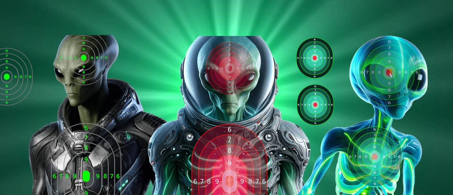 Alien Shooting Targets - PrintMyTargets