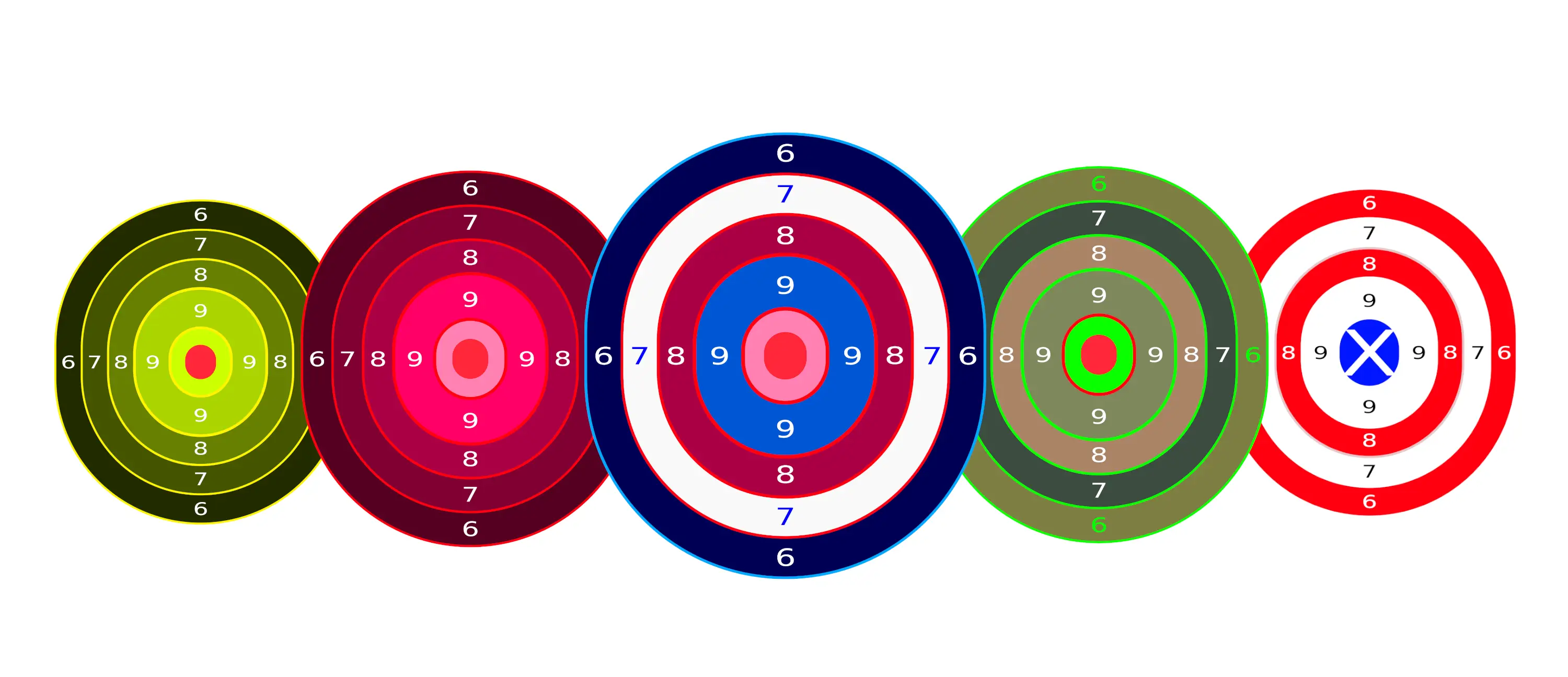 Bullseye Shooting Targets - PrintMyTargets