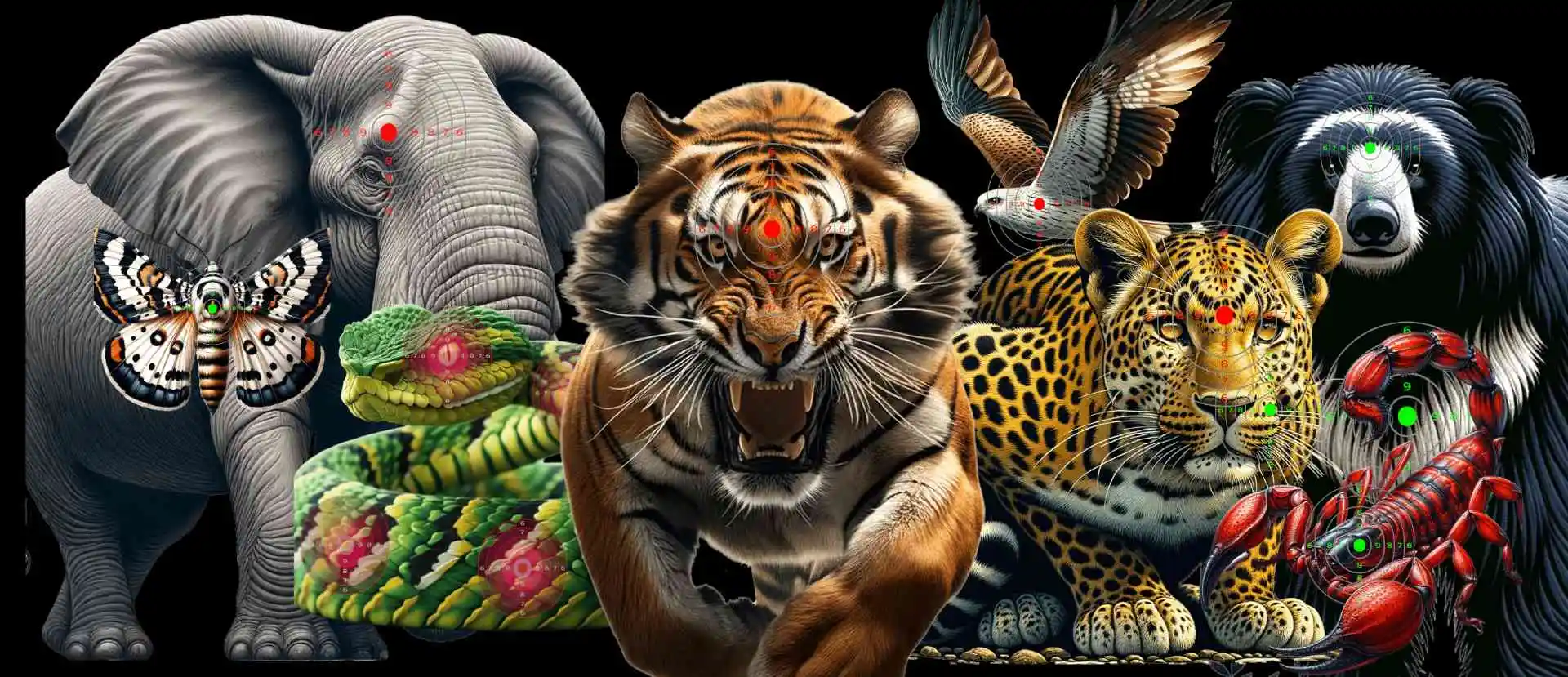 Indian Jungle Animal Shooting Targets - PrintMyTargets