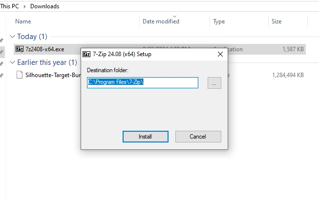 Continue with the installation process. 